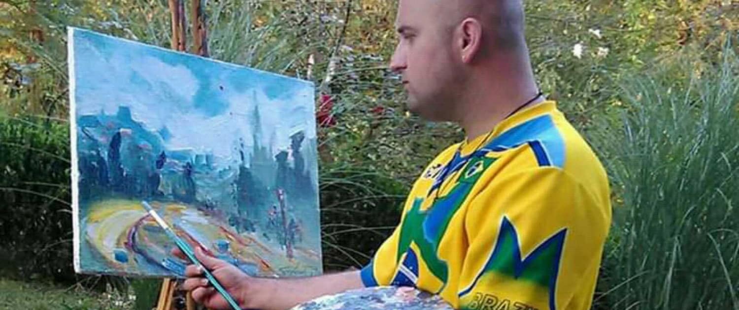 ИЗЛОЖБА СЛИКА ГОРАНА БИЈЕЛИЋА НА ГРАДСКОМ ШЕТАЛИШТУ У ТЕСЛИЋУ 3