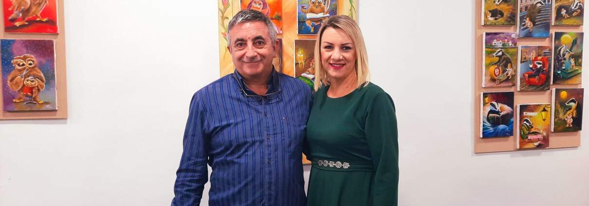 ОТВОРЕНА ИЗЛОЖБА ПЕРИЦЕ ИВАНОВИЋА У ТЕСЛИЋУ 1