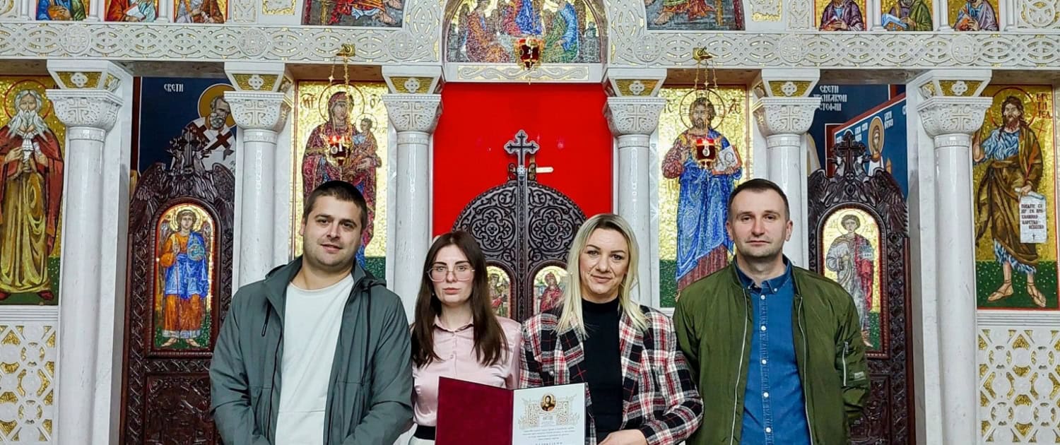 Архијерејска похвалница Културном центру Теслић 1